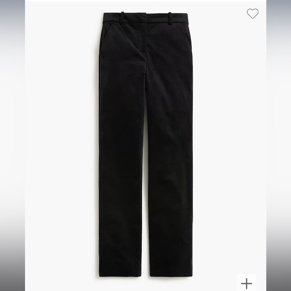 J. Crew Velvet Kallie pant - Picture 1 of 2